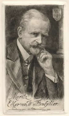 Erich Heermann - Radierung, 1910, für den ersten Präsidenten der Österreichischen Exlibris-Gesellschaft